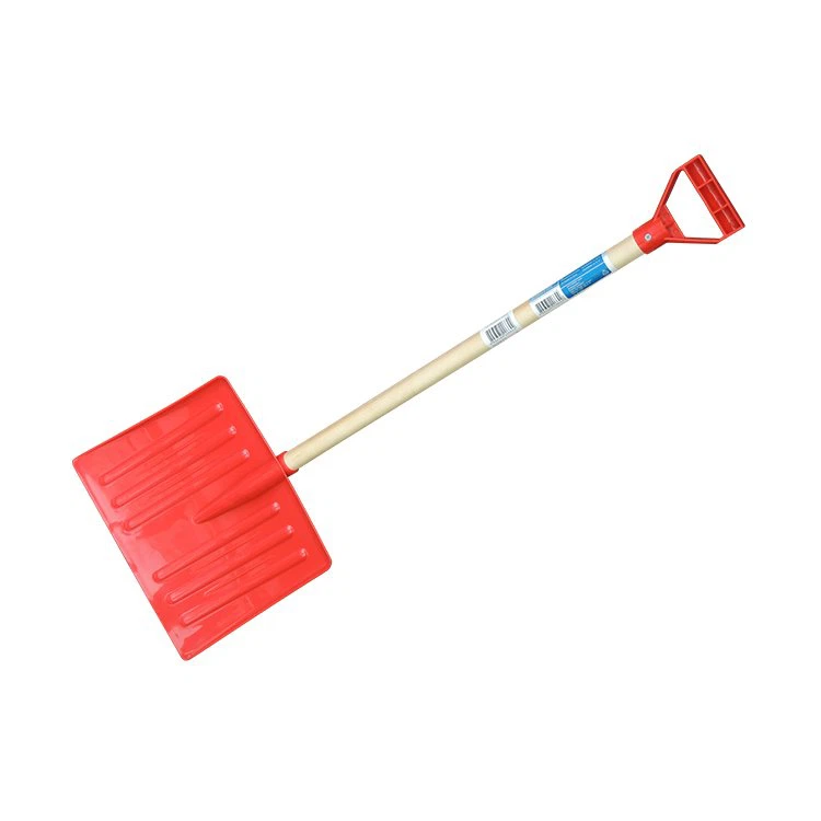 Plastic Snow Shovels with Wood Handle