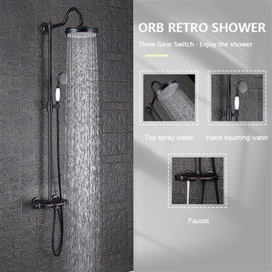 Retro Thermostatic Shower Sets