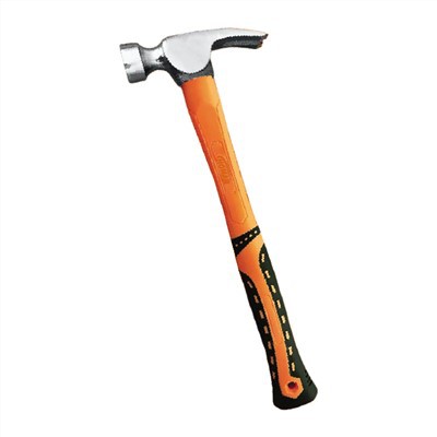 straight Claw Hammer with Fiberglass Handle