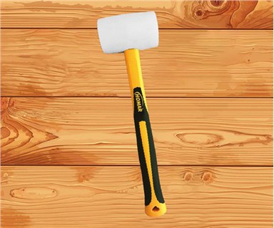 White Rubber Mallet Hammer